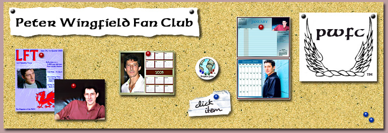 The Peter Wingfield Fan Club Merchandise Index Page